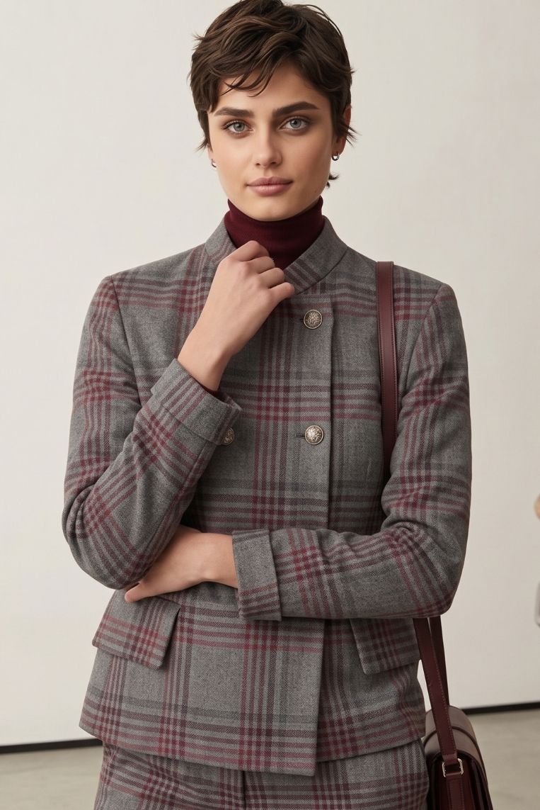 GIACCA TESSUTO JACQUARD DOPPIO PETTO