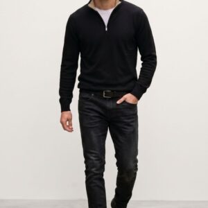 DENIM SLIM FIT NERO 6 DENIM SLIM FIT NERO - Thumbnail Image 2