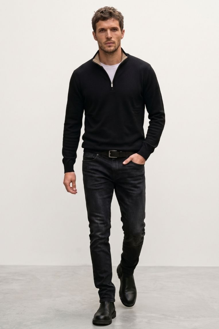 DENIM SLIM FIT NERO 2 DENIM SLIM FIT NERO - immagine 2