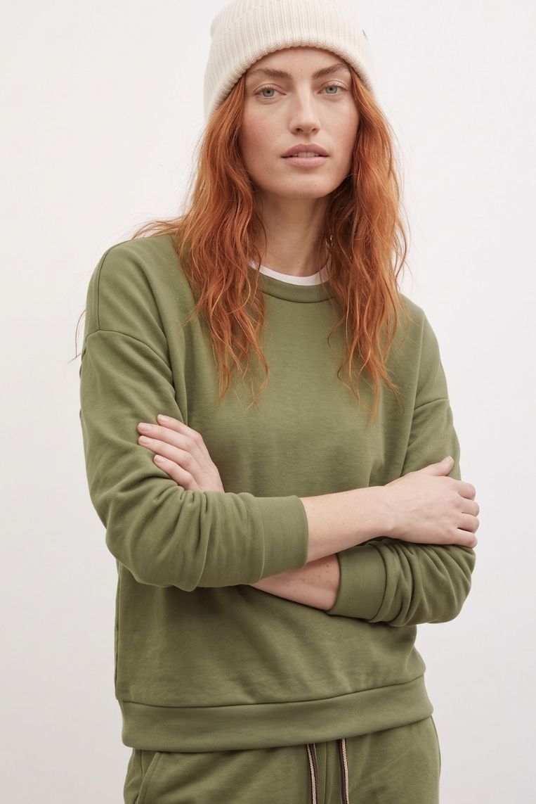 FELPA GIRO MODAL EFFETTO T-SHIRT