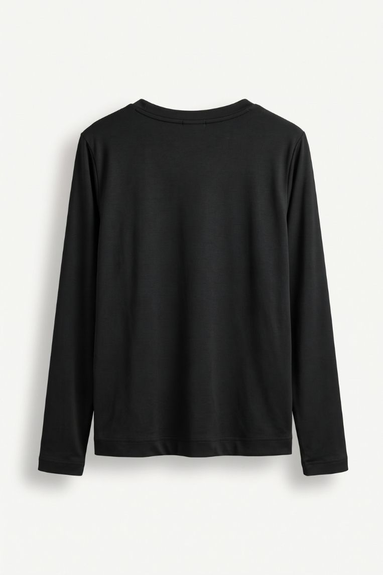 T-SHIRT MANICA LUNGA SATINATA VISCOSA 10 T-SHIRT MANICA LUNGA SATINATA VISCOSA - immagine 10