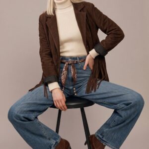 DENIM GAMBA DRITTA CON FOULARD 5 DENIM GAMBA DRITTA CON FOULARD - Thumbnail Image 1
