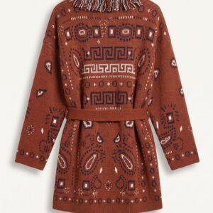 CARDIGAN LUNGO FRANGE COCCIO 10 CARDIGAN LUNGO FRANGE COCCIO - Thumbnail Image 5