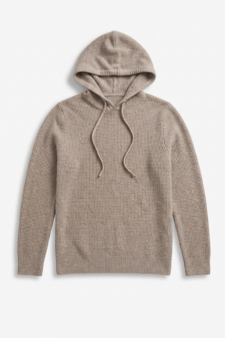 MAGLIA CON CAPPUCCIO E TRAMA - immagine 9