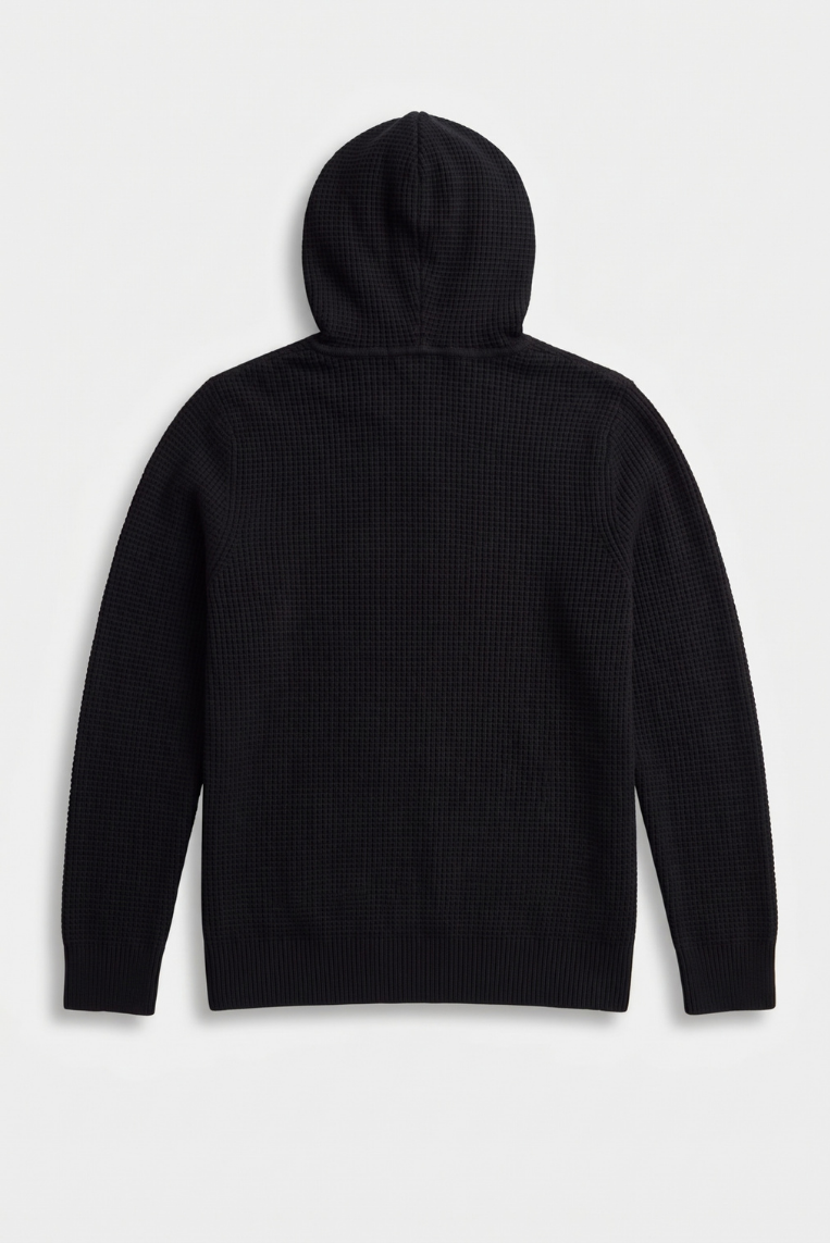 MAGLIA CON CAPPUCCIO E TRAMA - immagine 4