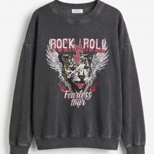 FELPA STAMPA TIGRE ROCK 19 FELPA STAMPA TIGRE ROCK - Thumbnail Image 9