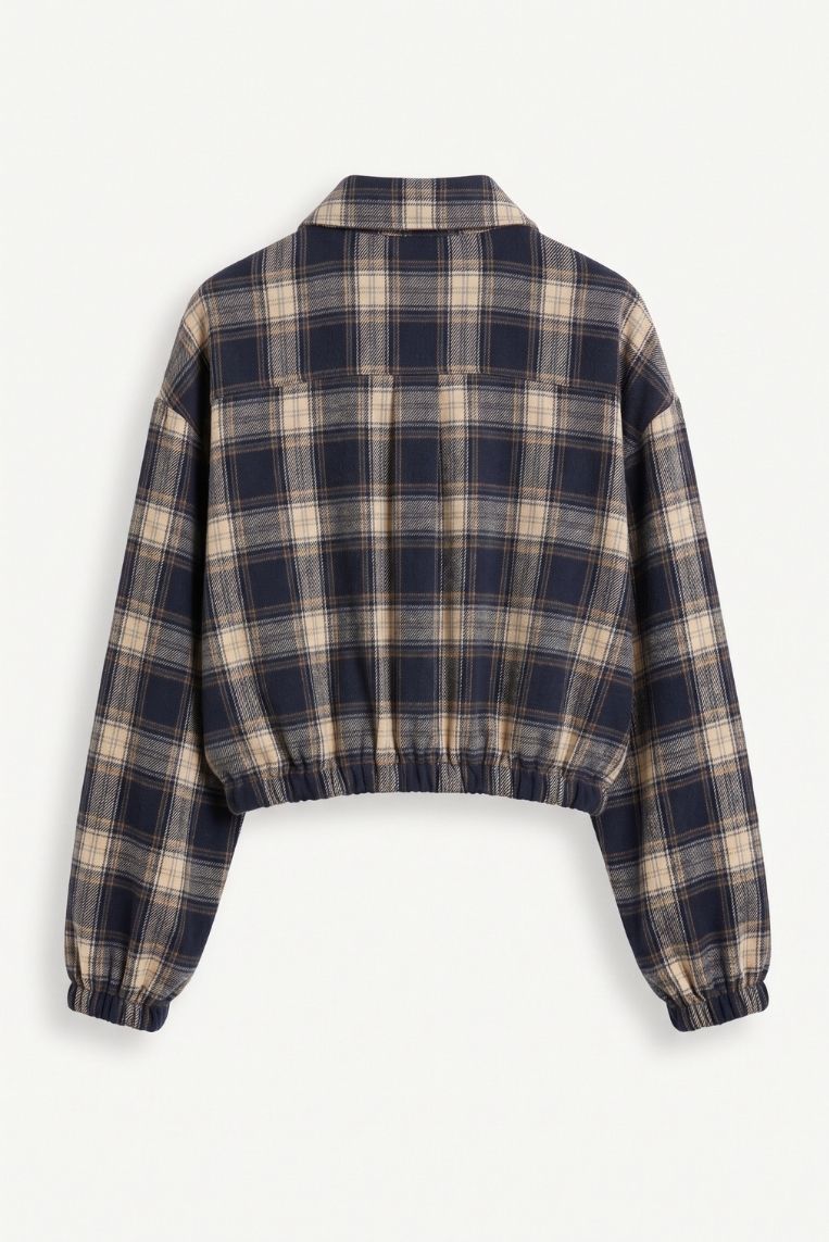 CAMICIA CHECK ARRICCIATA - immagine 4