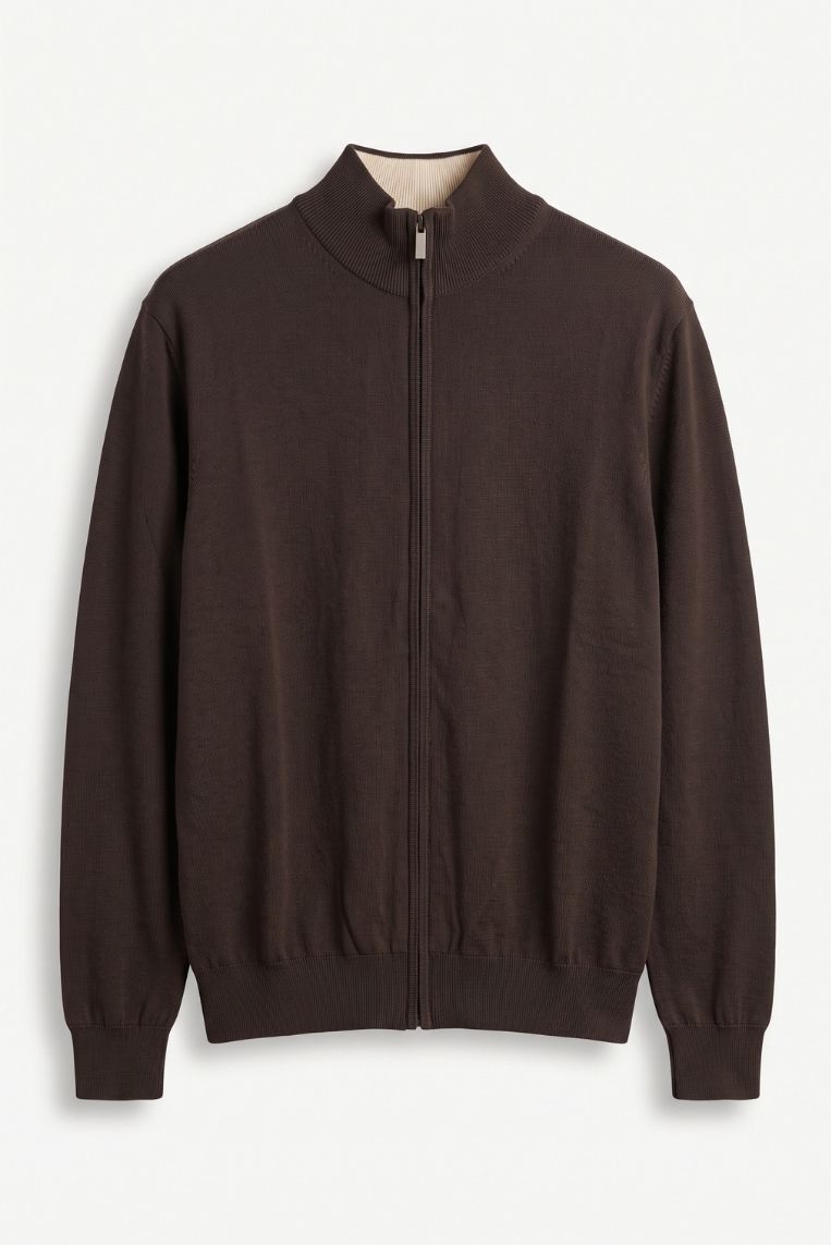 CARDIGAN FULL ZIP VISCOSA 5 CARDIGAN FULL ZIP VISCOSA - immagine 5