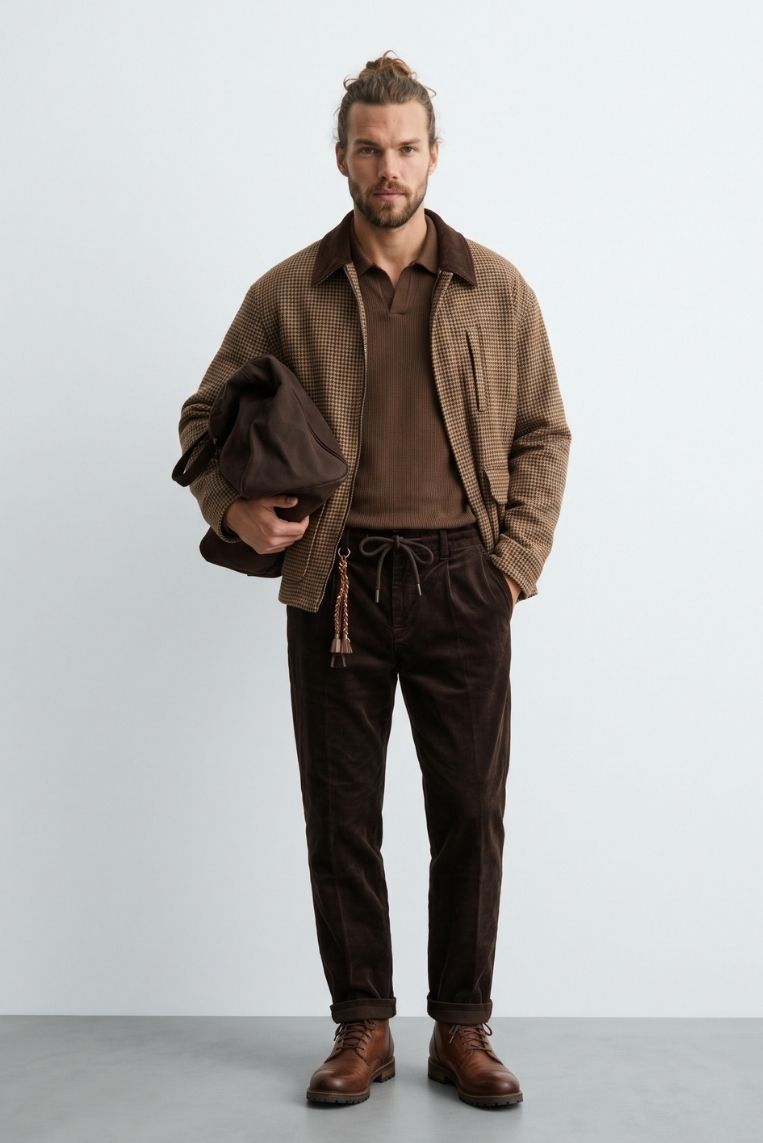 PANTALONI VELLUTO FIT REGULAR