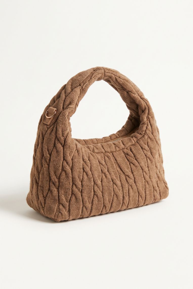 BORSA IN MAGLIA TRECCIA