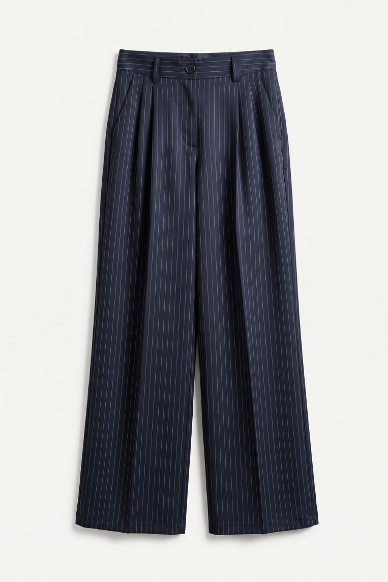 PANTALONE GESSATO LARGO 3 PANTALONE GESSATO LARGO - immagine 3