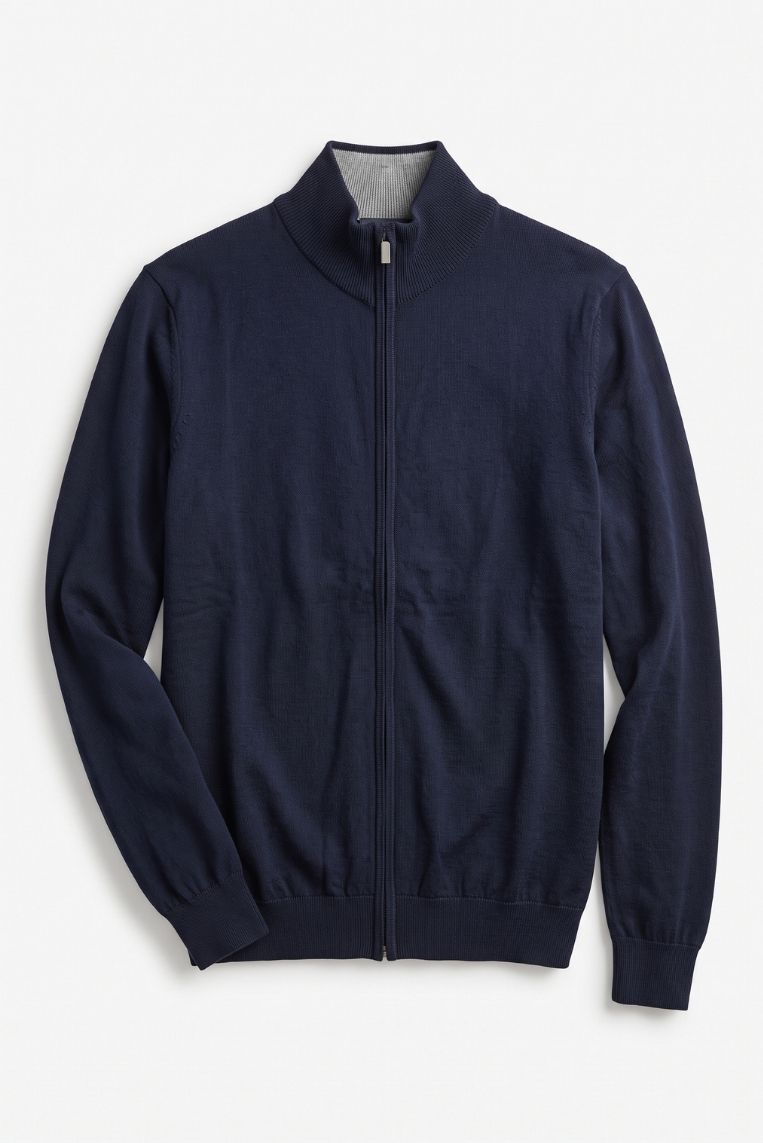CARDIGAN FULL ZIP VISCOSA 3 CARDIGAN FULL ZIP VISCOSA - immagine 3