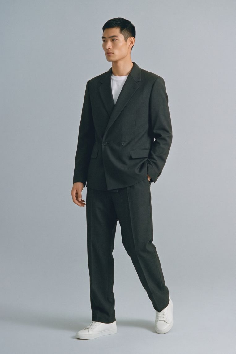 PANTALONE COMPLETO OVER POLYVISCOSA - immagine 2