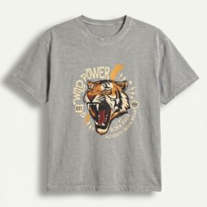 T-SHIRT GIRO STAMPA TIGRE 5 T-SHIRT GIRO STAMPA TIGRE - Thumbnail Image 2