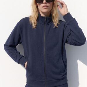 FELPA FULL ZIP MODAL COLLO E POLSINI COSTINA 10 FELPA FULL ZIP MODAL COLLO E POLSINI COSTINA - Thumbnail Image 2