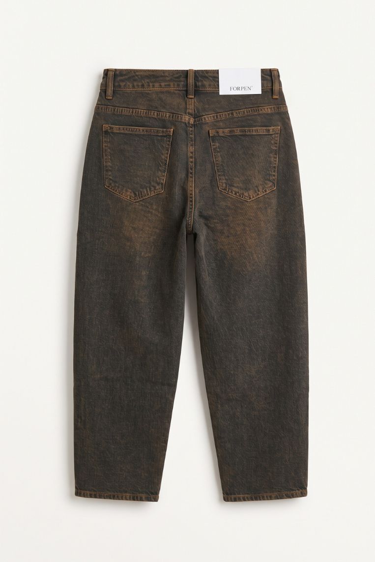 DENIM WIDE LEG EFF SLAVATO 4 DENIM WIDE LEG EFF SLAVATO - immagine 4