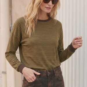 T-SHIRT GIRO VISCOSA RIGHE 6 T-SHIRT GIRO VISCOSA RIGHE - Thumbnail Image 1