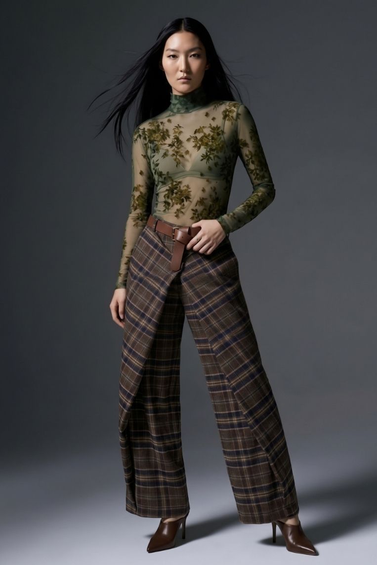 PANTALONE BALLOON CHECK - immagine 2