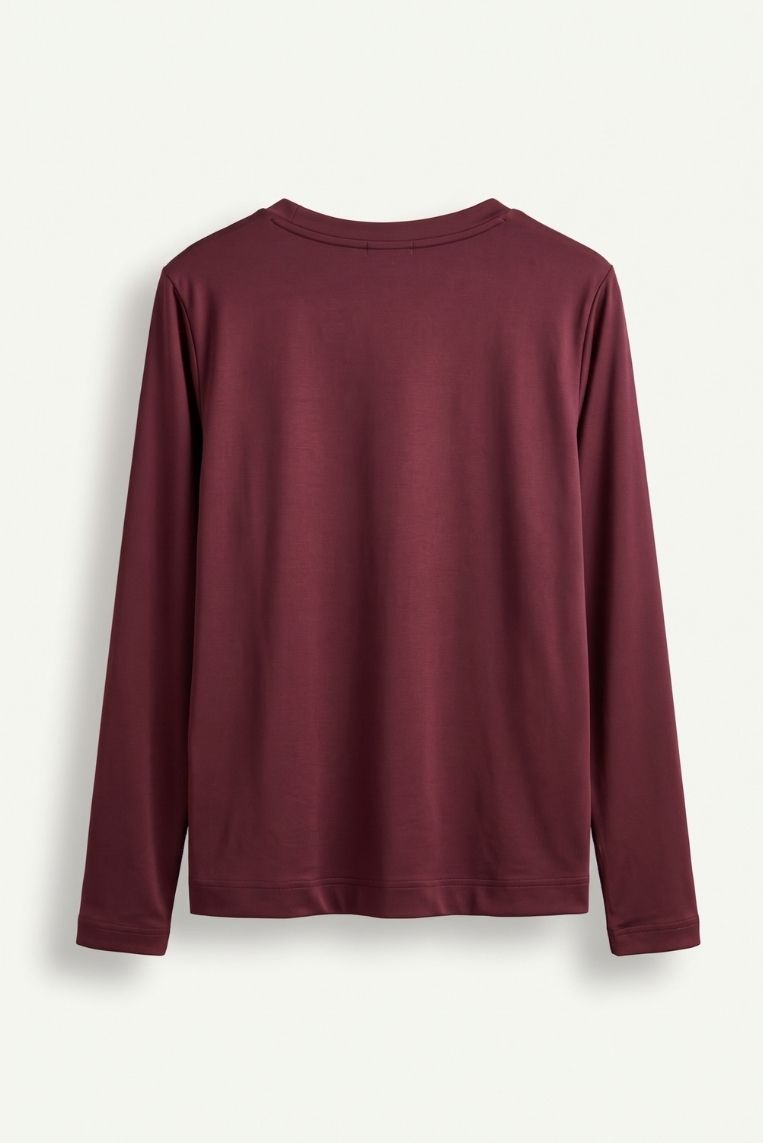 T-SHIRT MANICA LUNGA SATINATA VISCOSA 8 T-SHIRT MANICA LUNGA SATINATA VISCOSA - immagine 8