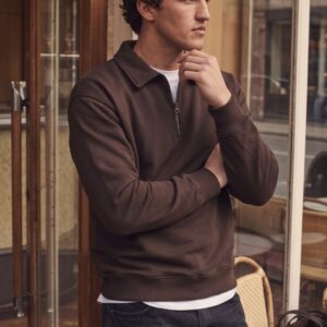 FELPA YALE MEZZA ZIP 6 FELPA YALE MEZZA ZIP - Thumbnail Image 2