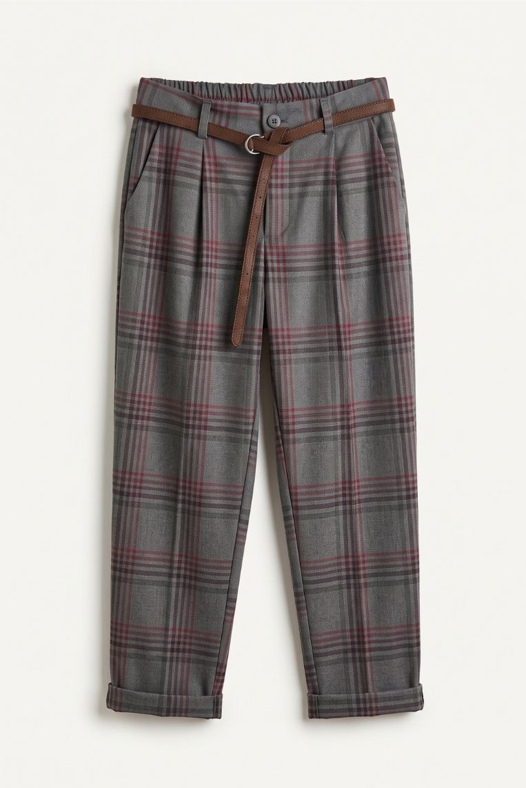 PANTALONE JAQUARD GAMBA DRITTA RISVOLTO 3 PANTALONE JAQUARD GAMBA DRITTA RISVOLTO - immagine 3