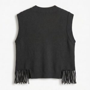 GILET MAGLIA FRANGE VISCOSA 26 GILET MAGLIA FRANGE VISCOSA - Thumbnail Image 13
