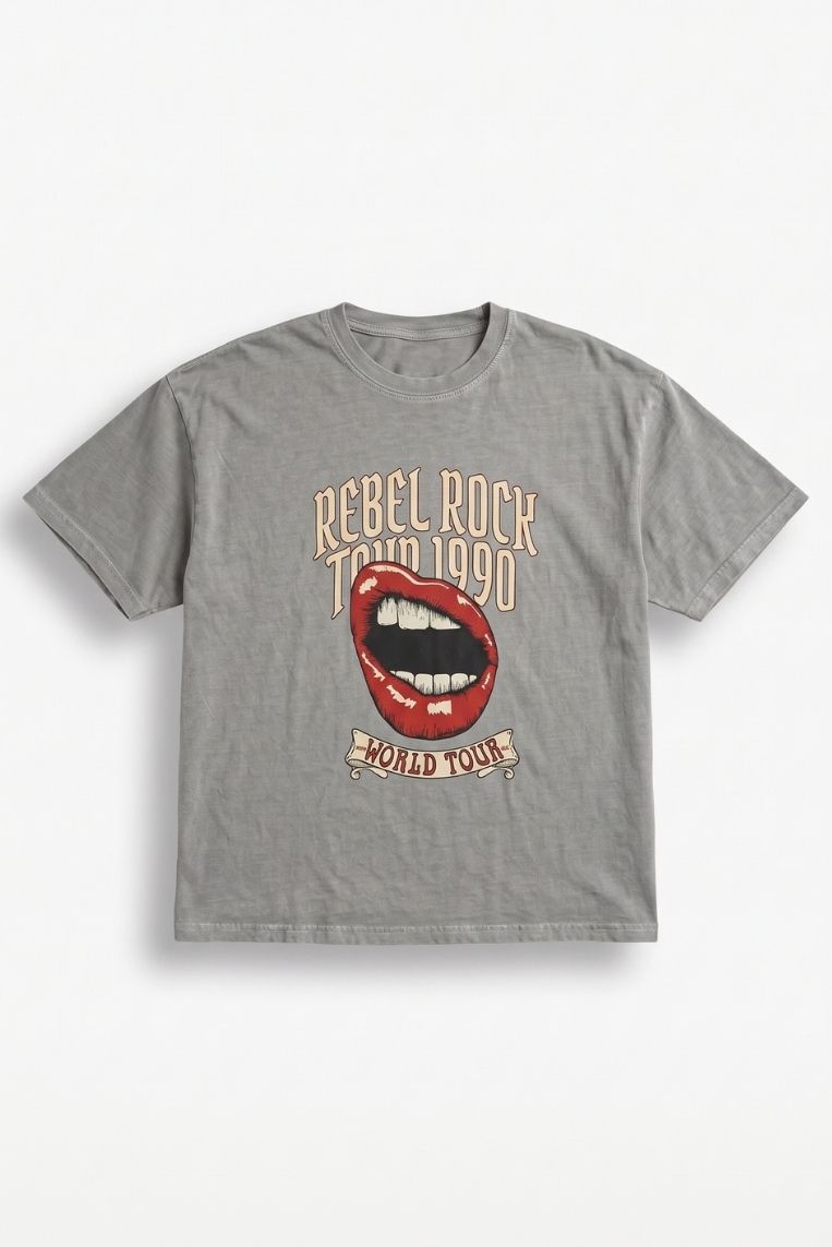 T-SHIRT GIRO STAMPA ROCK 2 T-SHIRT GIRO STAMPA ROCK - immagine 2