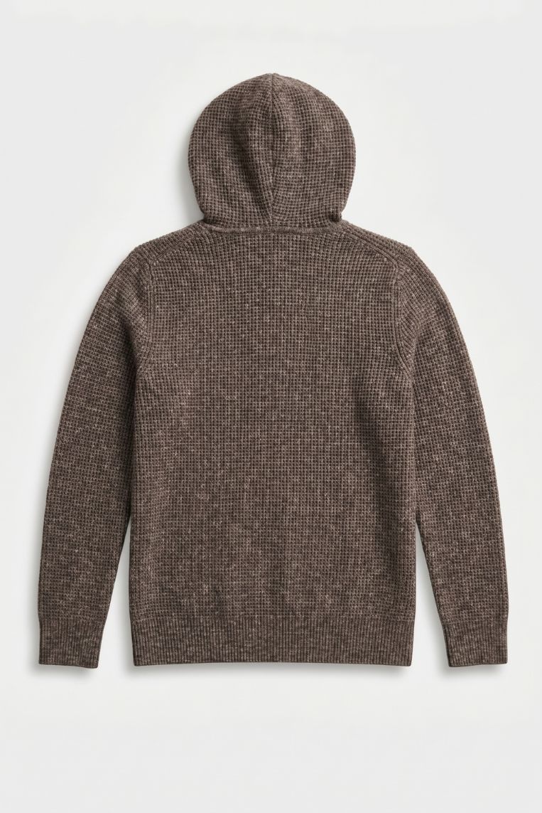 MAGLIA CON CAPPUCCIO E TRAMA - immagine 6