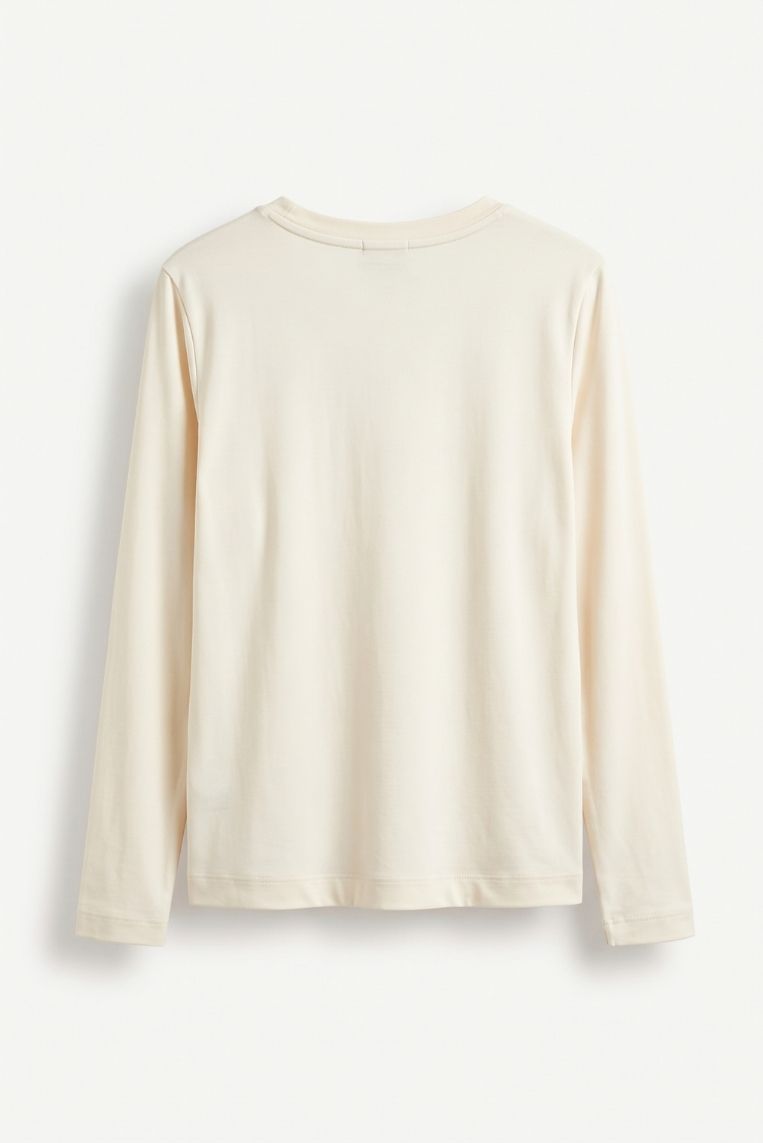T-SHIRT MANICA LUNGA SATINATA VISCOSA 3 T-SHIRT MANICA LUNGA SATINATA VISCOSA - immagine 3