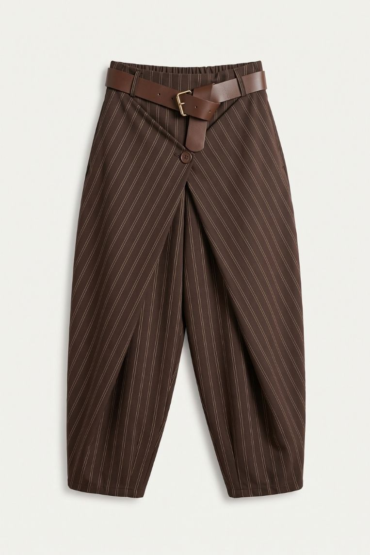 PANTALONE BALLOON GESSATO - immagine 3