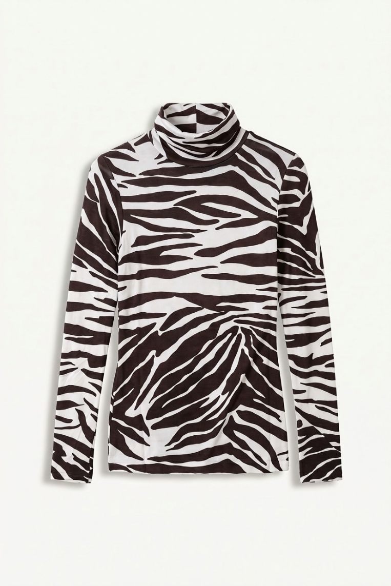 MAGLIA MISTO CACHEMIRE ZEBRA 2 MAGLIA MISTO CACHEMIRE ZEBRA - immagine 2