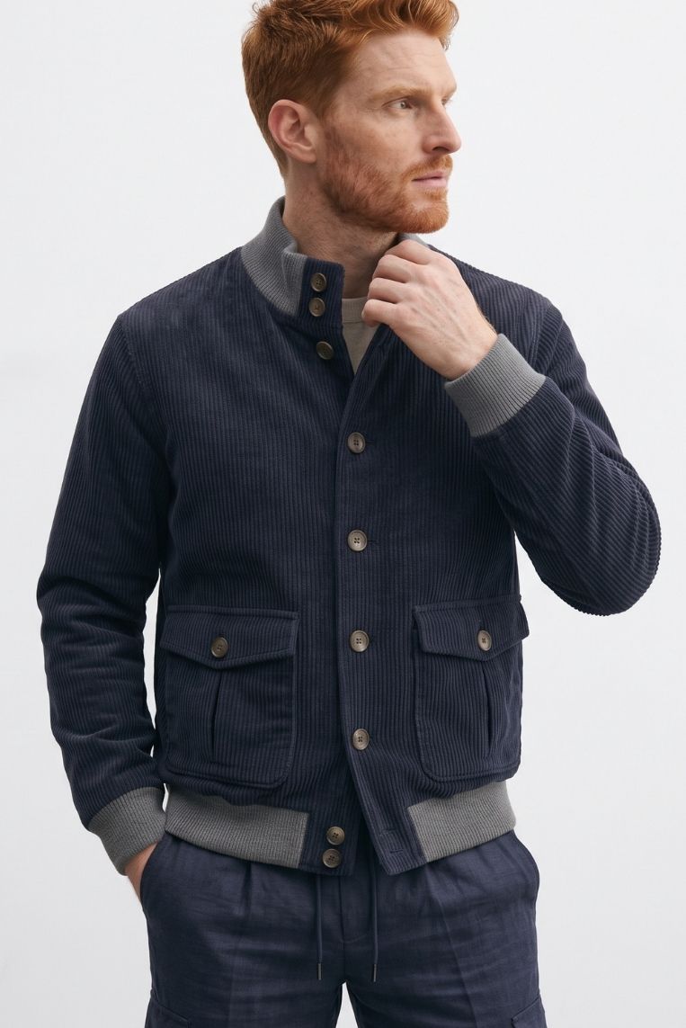 BOMBER VELLUTO IMBOTTITO