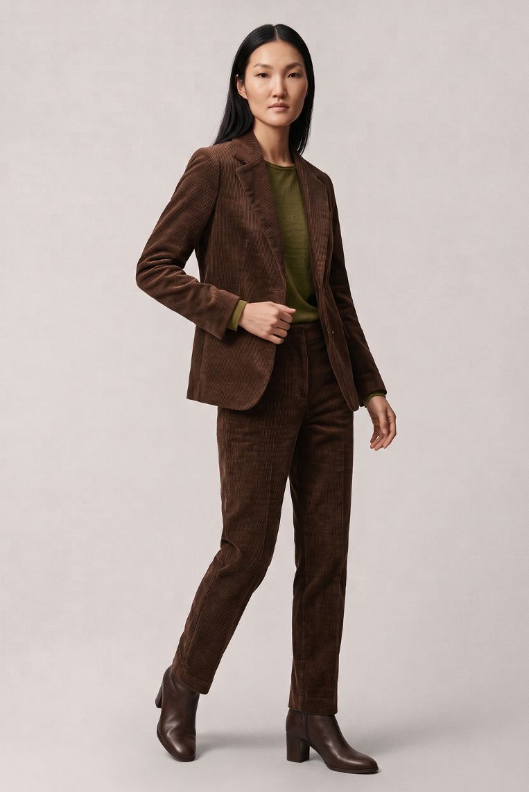 PANTALONE SIGARETTA VELLUTO 2 PANTALONE SIGARETTA VELLUTO - immagine 2