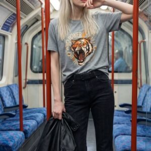 T-SHIRT GIRO STAMPA TIGRE 4 T-SHIRT GIRO STAMPA TIGRE - Thumbnail Image 1