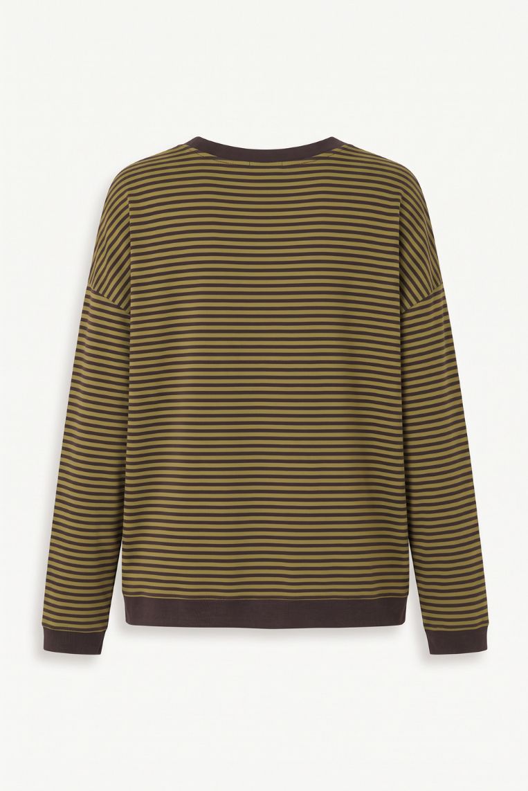 T-SHIRT GIRO VISCOSA RIGHE 3 T-SHIRT GIRO VISCOSA RIGHE - immagine 3