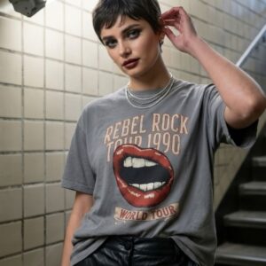 T-SHIRT GIRO STAMPA ROCK 4 T-SHIRT GIRO STAMPA ROCK - Thumbnail Image 1