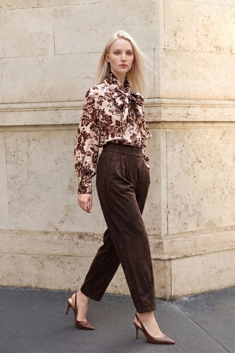 PANTALONE ECO CAMOSCIO CARROT
