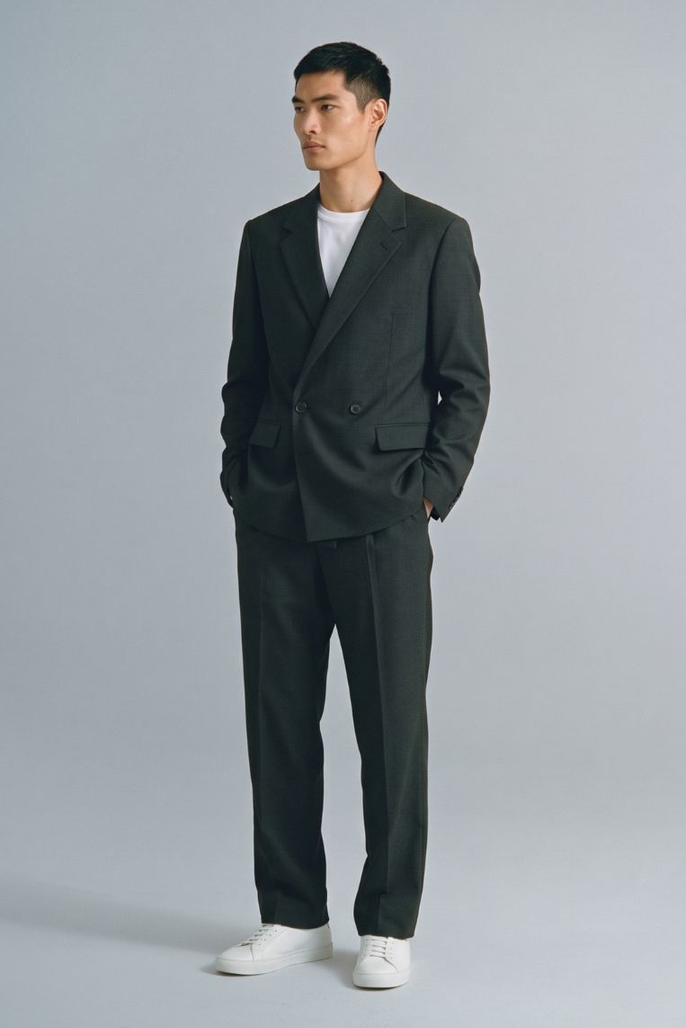 PANTALONE COMPLETO OVER POLYVISCOSA - 44, NERO