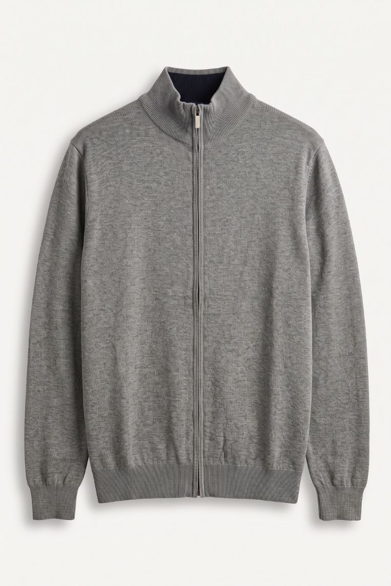 CARDIGAN FULL ZIP VISCOSA 7 CARDIGAN FULL ZIP VISCOSA - immagine 7