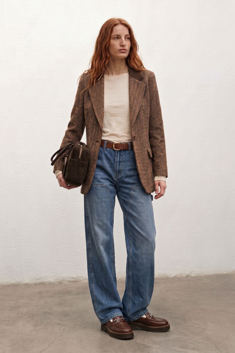 DENIM WIDE LEG PATTA FRONTALE