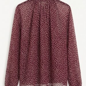 BLUSA POIS BORDEAUX 8 BLUSA POIS BORDEAUX - Thumbnail Image 4