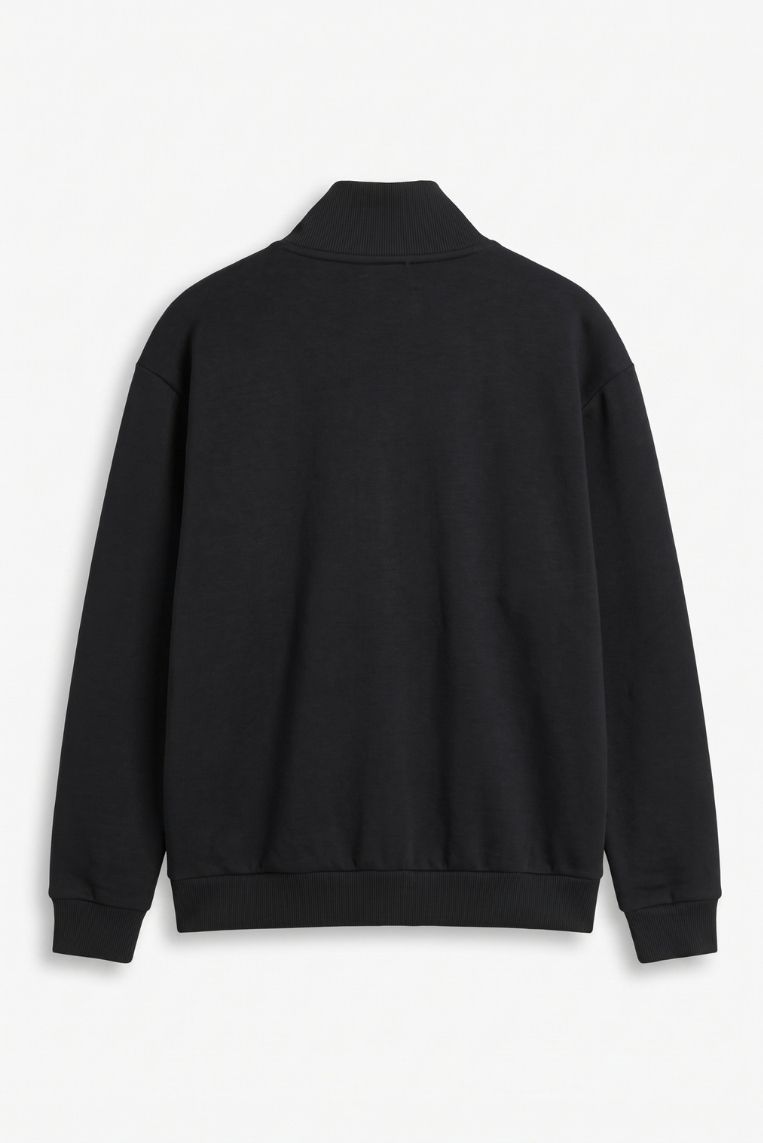 FELPA FULL ZIP MODAL COLLO E POLSINI COSTINA 8 FELPA FULL ZIP MODAL COLLO E POLSINI COSTINA - immagine 8