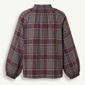 BLUSA ML COLLO ARRICCIO CHECK 6 BLUSA ML COLLO ARRICCIO CHECK - Thumbnail Image 3