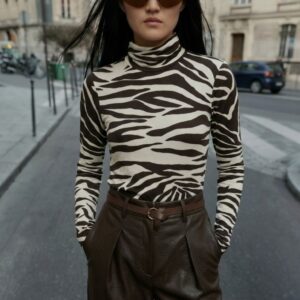 MAGLIA MISTO CACHEMIRE ZEBRA 8 MAGLIA MISTO CACHEMIRE ZEBRA - Thumbnail Image 1