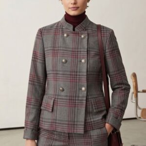 GIACCA TESSUTO JACQUARD DOPPIO PETTO 6 GIACCA TESSUTO JACQUARD DOPPIO PETTO - Thumbnail Image 2