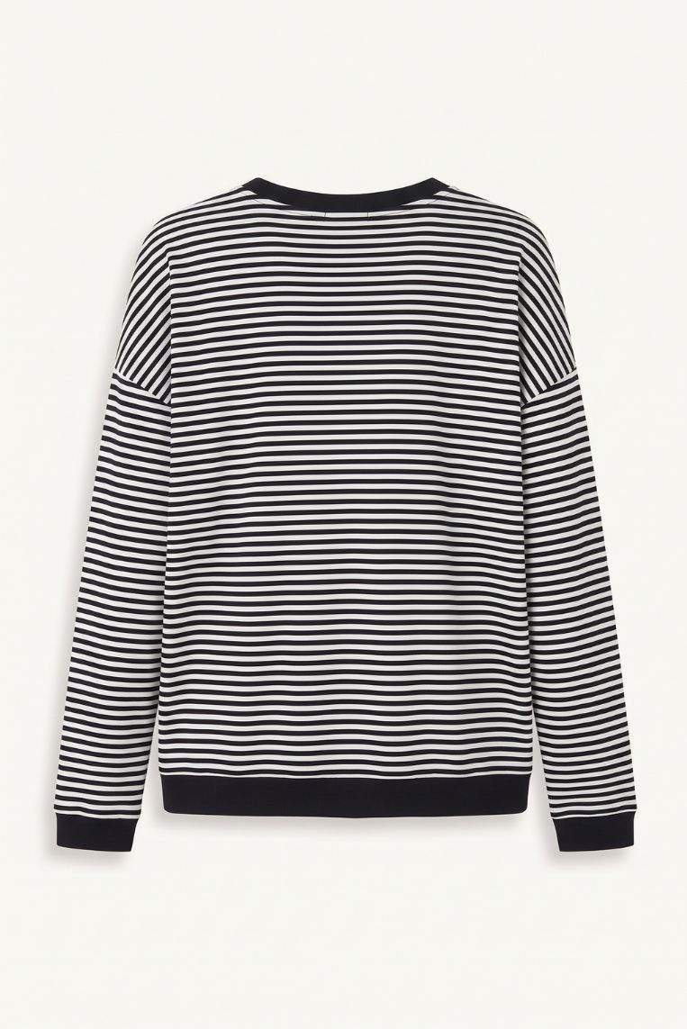 T-SHIRT GIRO VISCOSA RIGHE 5 T-SHIRT GIRO VISCOSA RIGHE - immagine 5