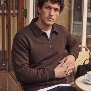 FELPA YALE MEZZA ZIP 5 FELPA YALE MEZZA ZIP - Thumbnail Image 1