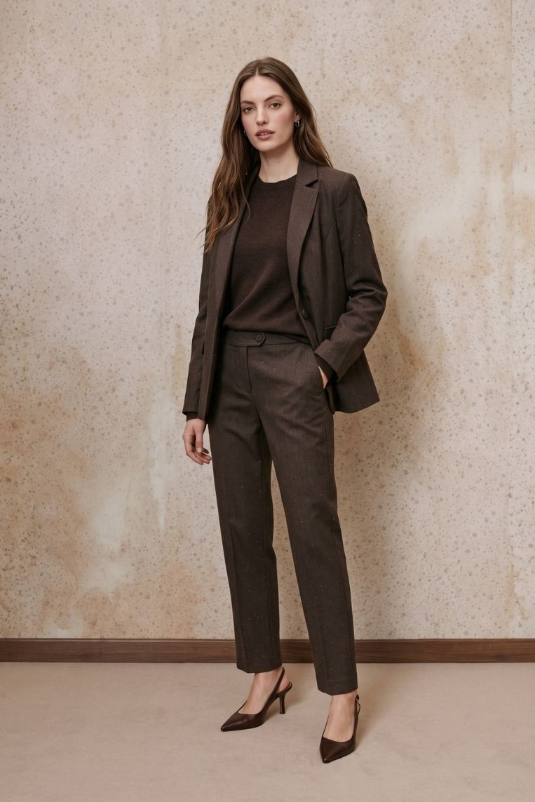 PANTALONE NEW YORK GESSATO LUREX