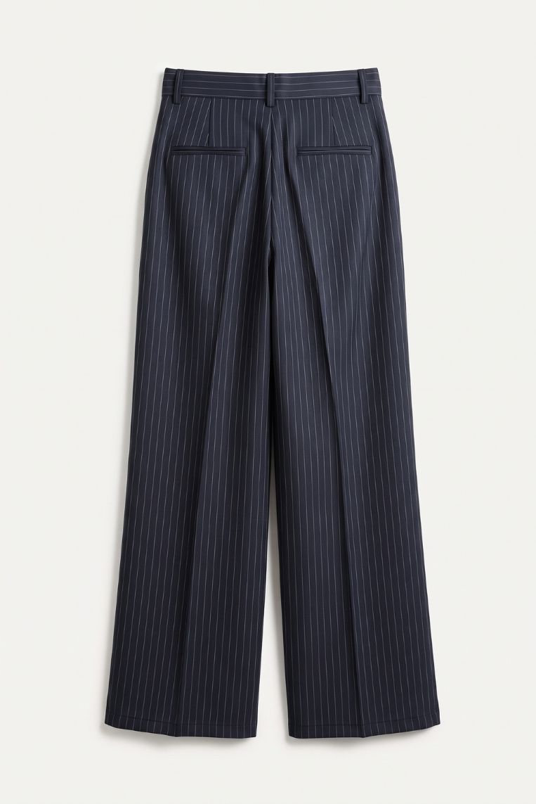 PANTALONE GESSATO LARGO 4 PANTALONE GESSATO LARGO - immagine 4